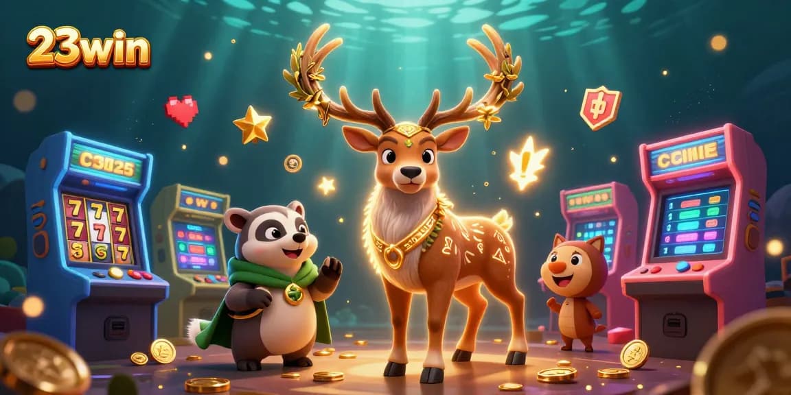 Win big at 23win with an eye-catching slot game featuring rich colors and 3D characters.