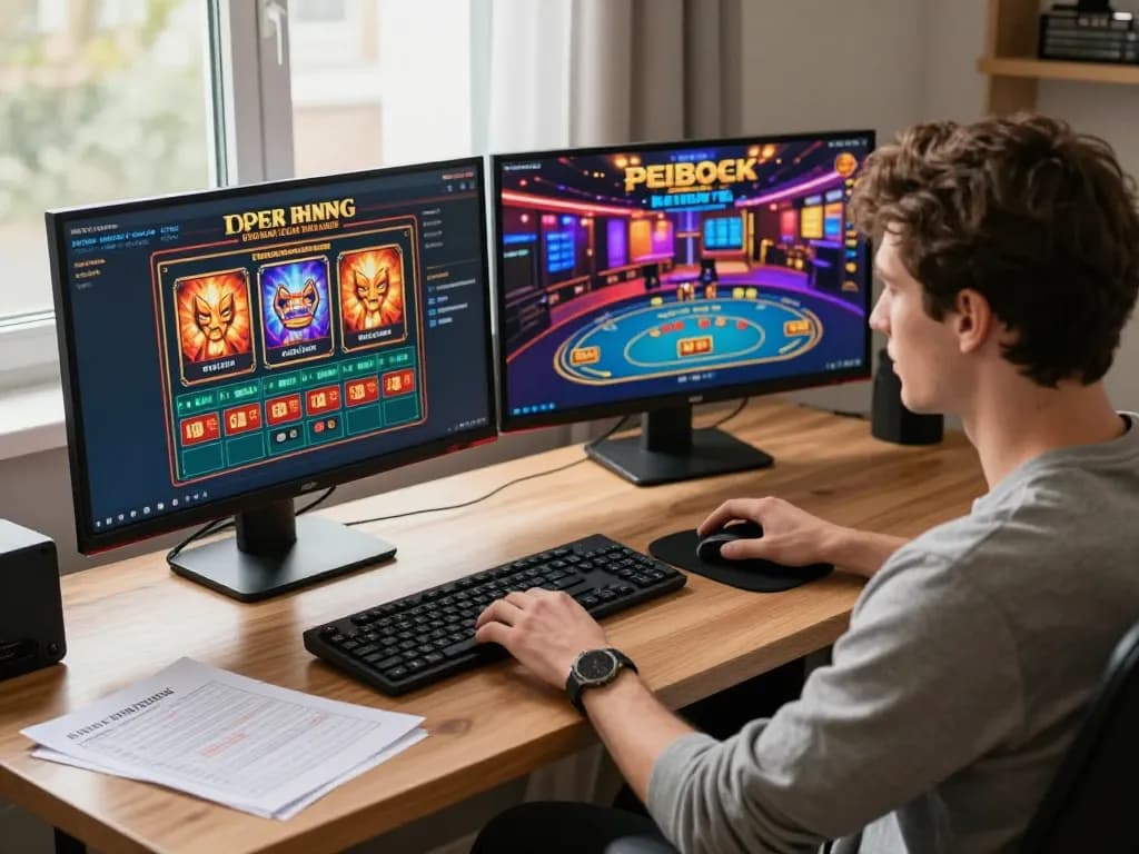 Engaging gameplay on kdslot77 showing a vibrant online casino interface and strategic setup for focused gambling experience.