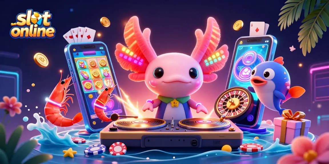 Experience the vibrant excitement of slot online gaming with colorful characters and dynamic visuals.