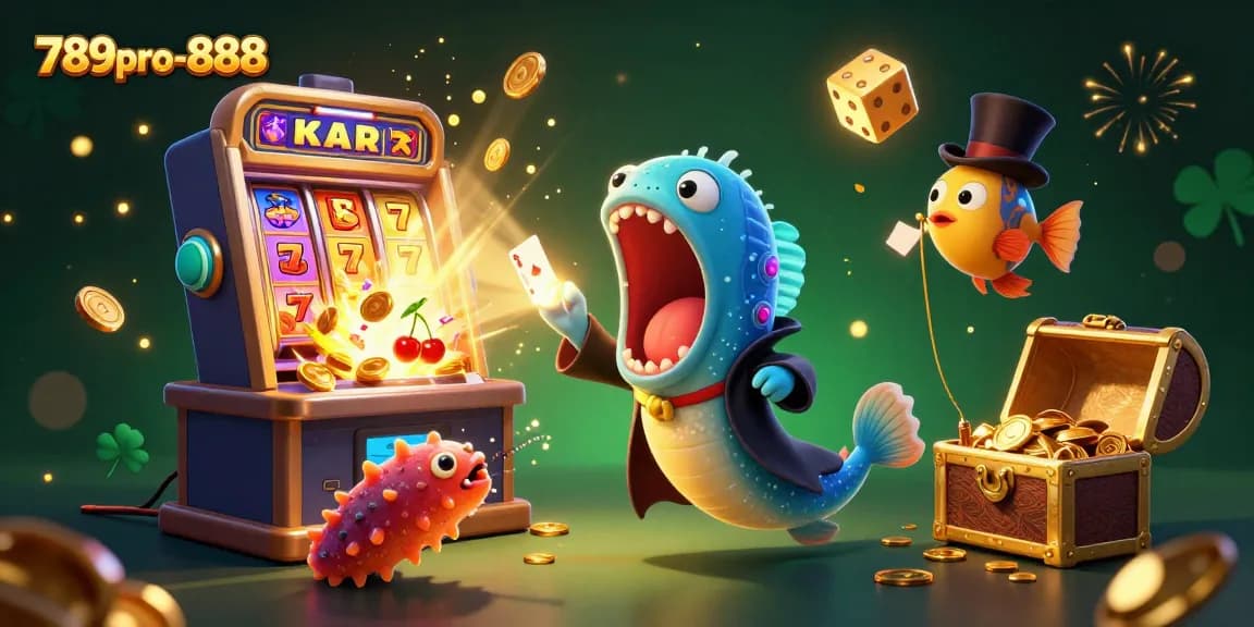 Engage with the vibrant world of 789pro-888 as deep-sea creatures perform casino magic and jackpots explode.