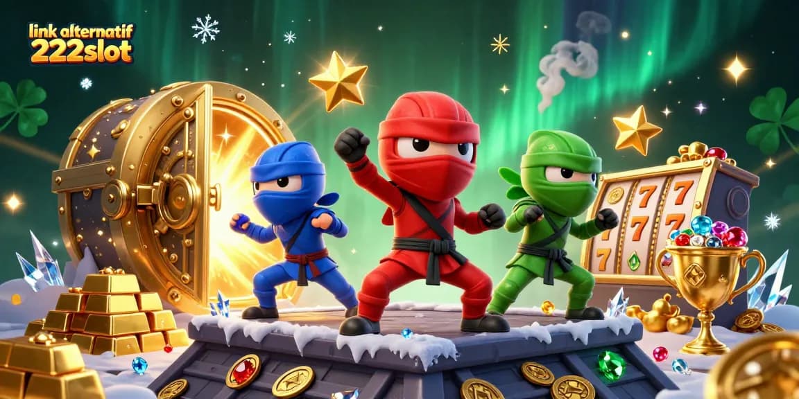 Menangkan permainan dengan link alternatif 222slot dan slot menarik dalam ilustrasi 3D penuh warna.