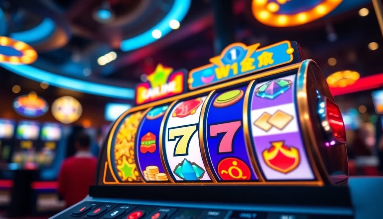 Engaging rtp slot game illustration with vibrant colors and dynamic animations.