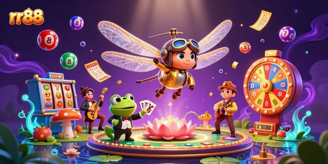 Experience thrilling gaming at rr88 with lively characters in a captivating casino scene.