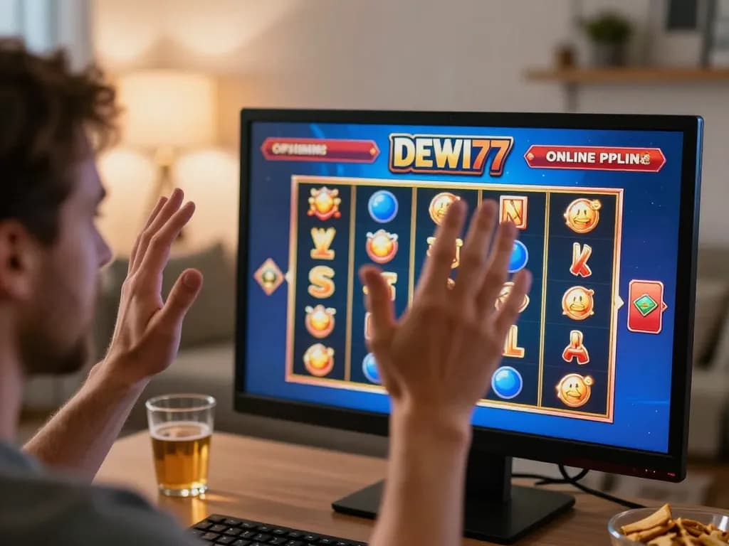 Rayakan kemenangan Anda dengan DEWI77 sambil menikmati keseruan slot online di rumah