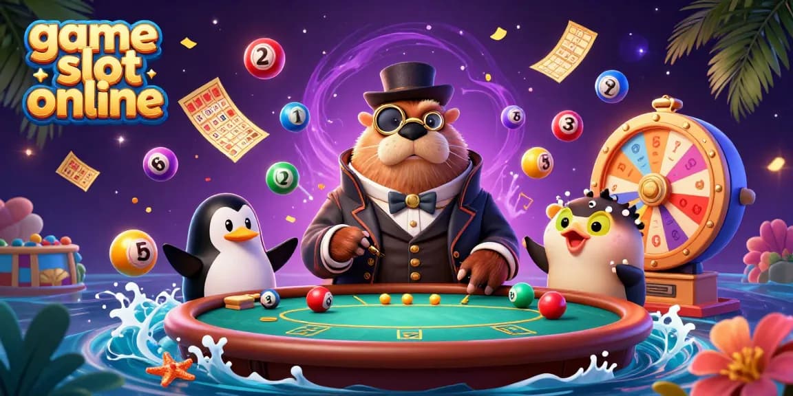 Experience the thrill of game slot online in a dynamic underwater casino scene.