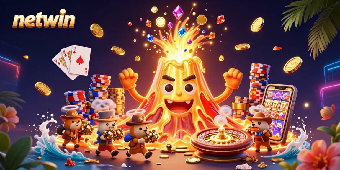 Experience thrilling wins with netwin as your golden volcano bursts with treasure and excitement.