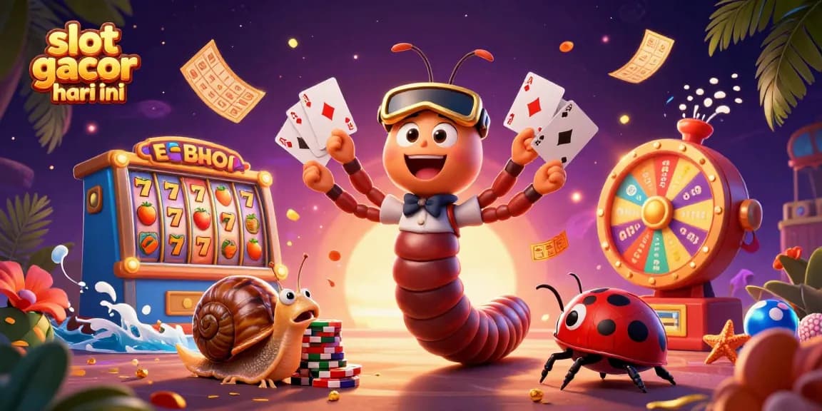 Menangkan slot gacor hari ini bersama dealer kartun miliipede di kasino digital yang penuh dengan simbol keberuntungan.