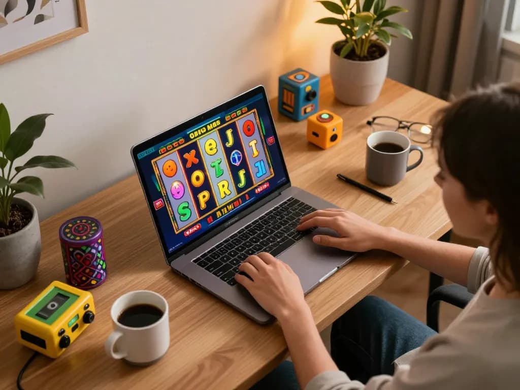 Engaging in online slot game at home with to188, colorful reels creating excitement and strategy.