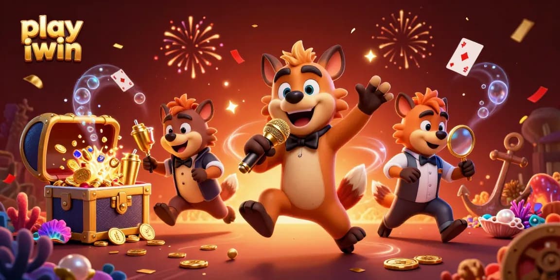 Experience excitement as you play iwin with hyenas in a vibrant casino setting.