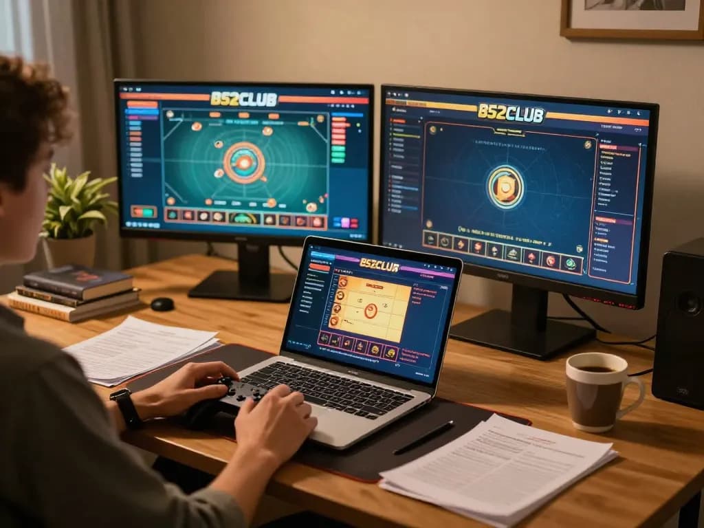 Engaging moment of gameplay at B52CLUB online casino featuring a player strategizing bets.