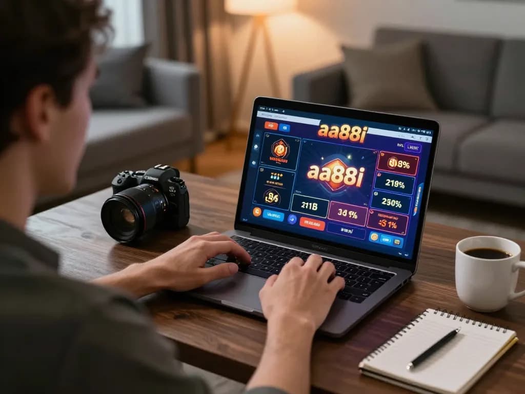 Placing strategic bets at aa88i casino on a laptop from a comfortable home setup