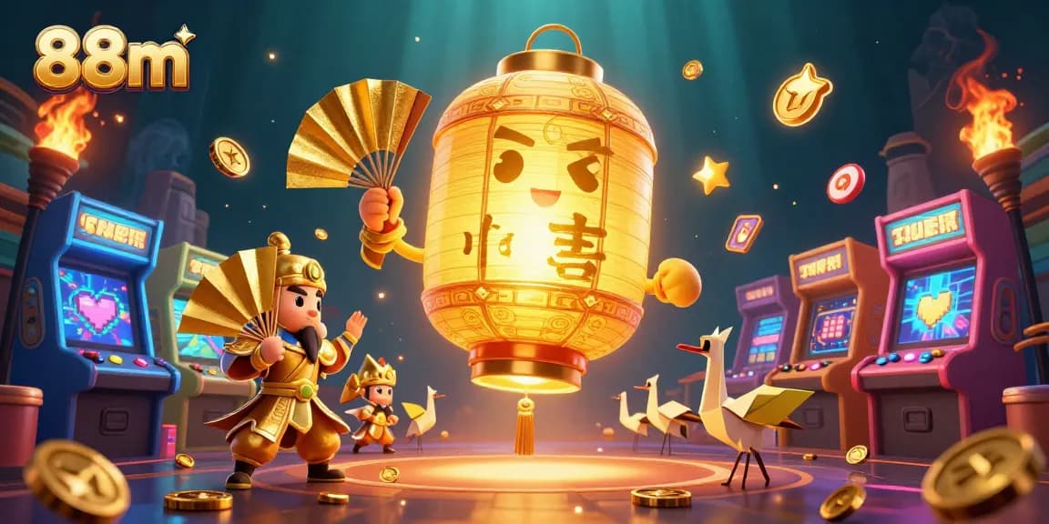 Engage in thrilling gameplay at 88m with brilliant golden lantern spirits and vibrant games.