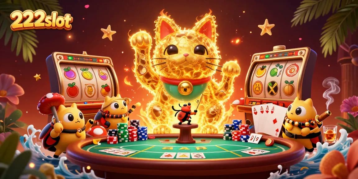 Rasakan jackpot menarik di 222slot dengan ilustrasi kasino yang memukau.