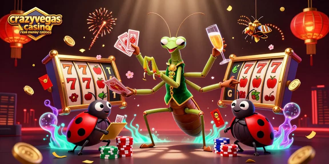 Experience the thrilling vibe of crazyvegas casino real money casinos with dynamic gaming elements and vibrant characters.