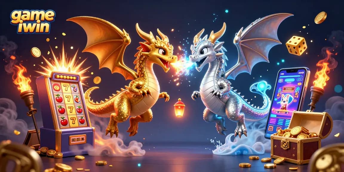 Experience thrilling action in "game iwin" with dynamic dragons and jackpot-filled slot machines.