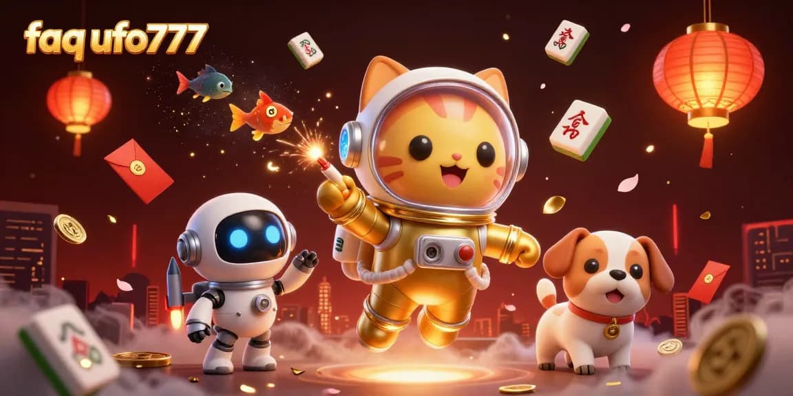 Experience thrilling gameplay with faq ufo777, as the 3D astronaut cat explores a cosmic casino realm.