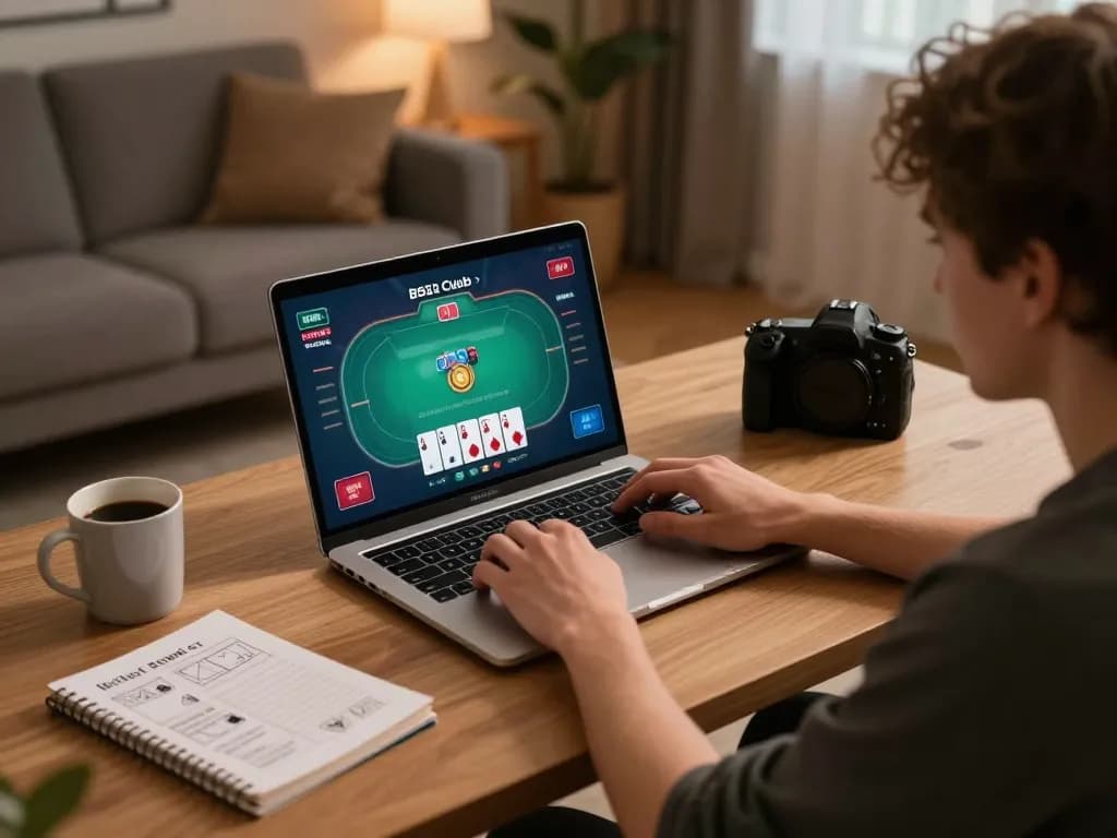 Engaging in online gaming for B52 Club while enjoying a cozy home atmosphere