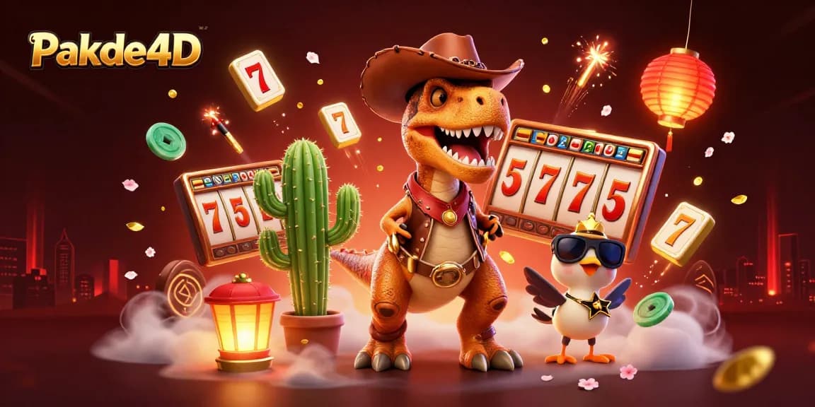 Engage with Pakde4D's vibrant 3D casino world featuring colorful characters and slots.