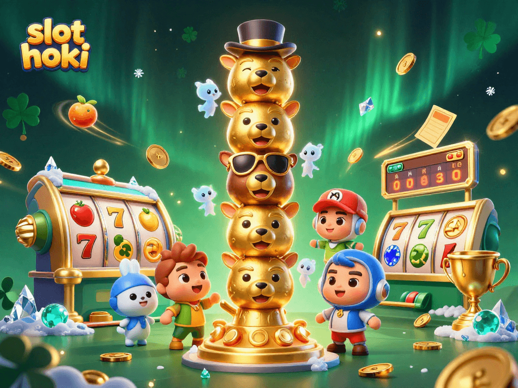 Experience the thrill of slot hoki gaming with vibrant action and dynamic elements in this rich scene.