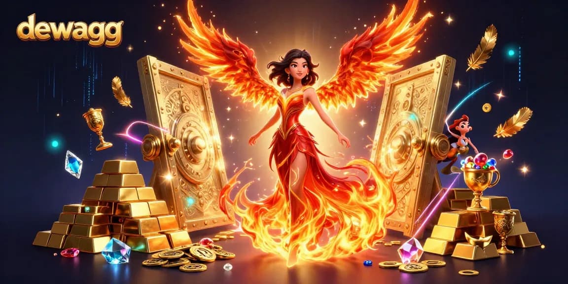 Bet and win big with dewagg in this vibrant casino atmosphere filled with treasures.