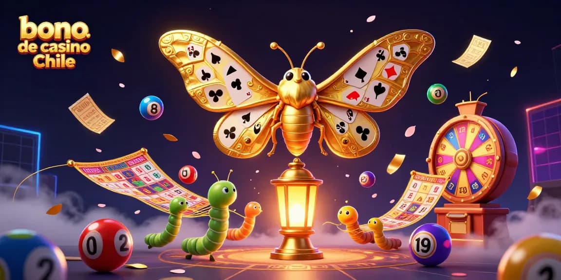 Disfruta del bono de casino Chile con esta rica ilustración 3D de lotería y escenas de casinos dinámicas.