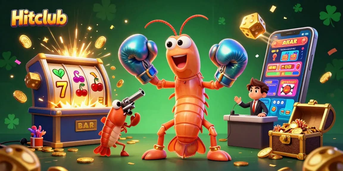 Experience thrilling gameplay on Hitclub with vibrant casino elements and animated sea creatures.