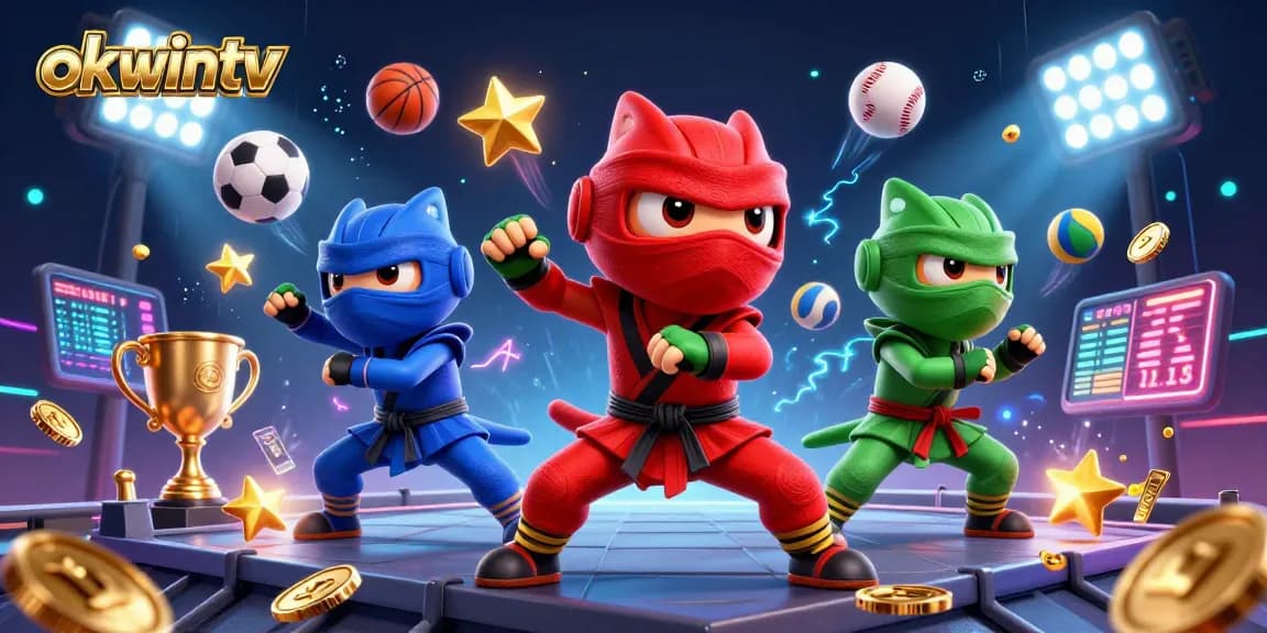 Experience the thrill of okwintv with ninja chameleons in dynamic sports action, showcasing intense gameplay and betting elements.