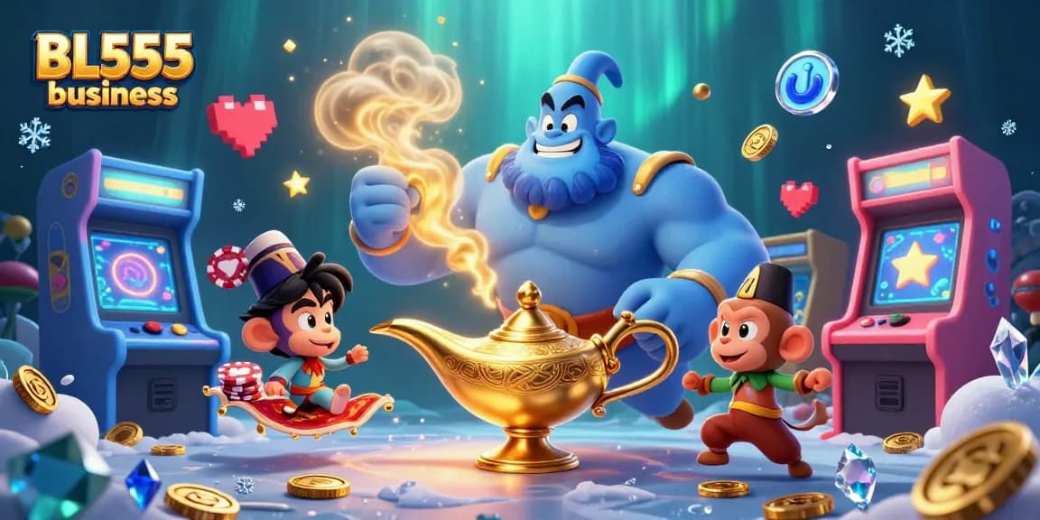 Spin and win with BL555 business at a vibrant online casino adventure featuring mythical characters!
