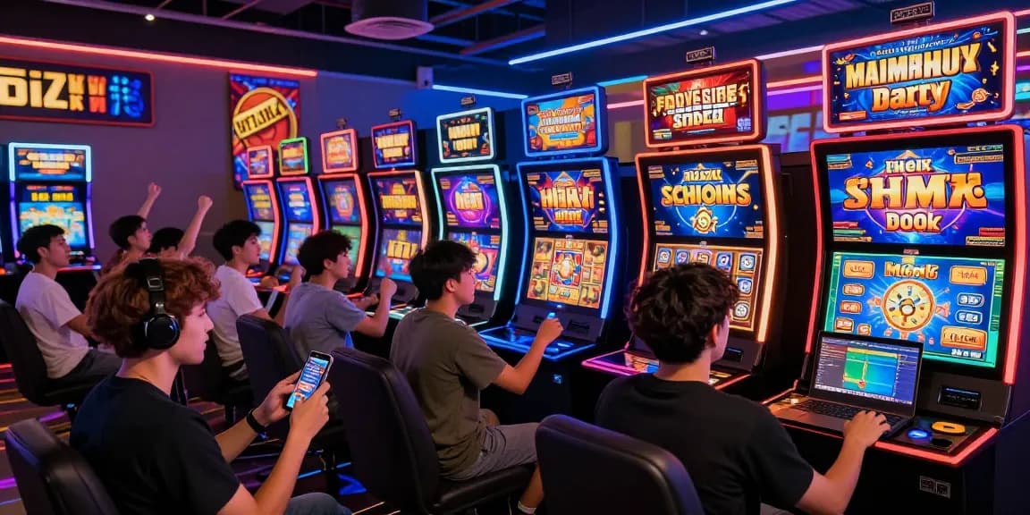 Pengalaman seru bermain situs slot gacor dengan pemain merayakan kemenangan di platform digital.