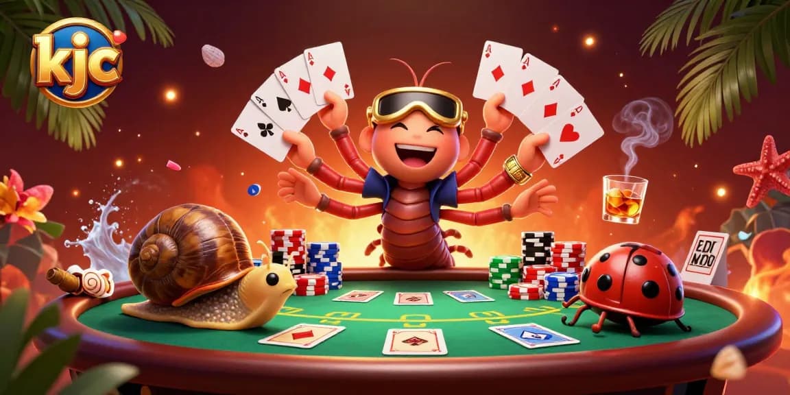 Engage with kjc’s lively casino scene, featuring a vibrant millipede dealer and excited high-roller.