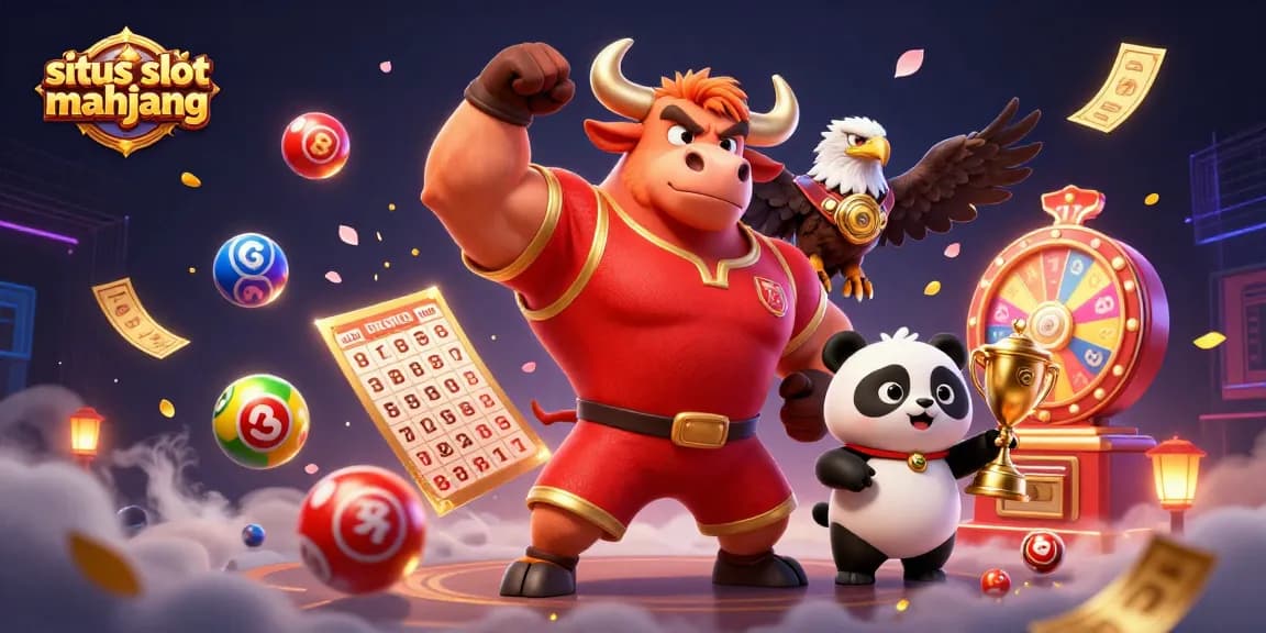 Experience thrilling moments with situs slot mahjong in a vibrant and dynamic casino illustration.