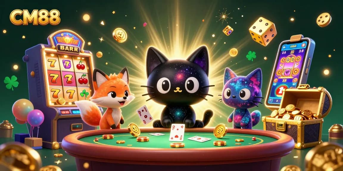 Experience thrilling games at CM88 with vibrant reels and exciting casino action.
