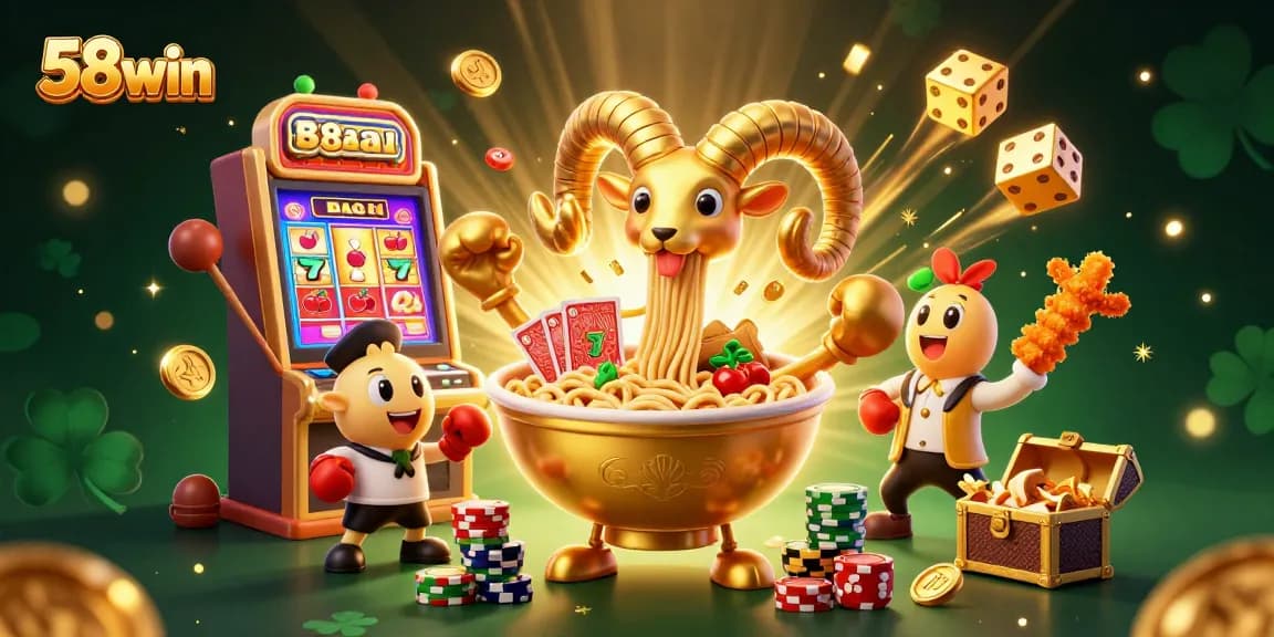 Experience exciting gameplay at 58win with vibrant characters and dynamic casino elements.