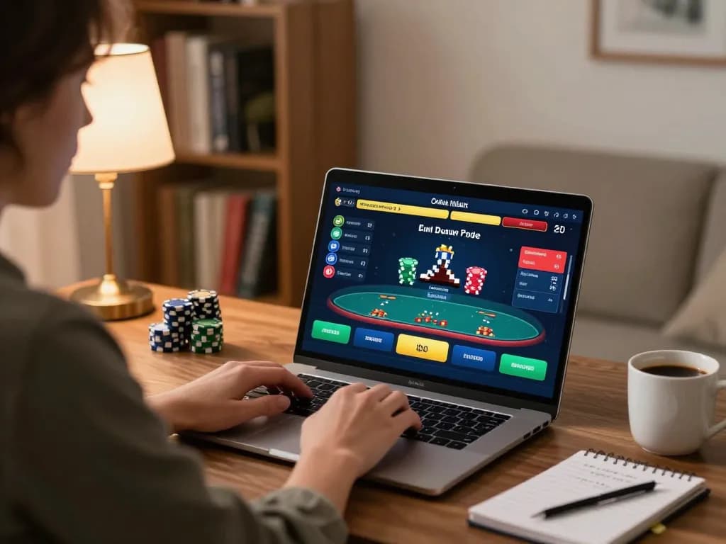 Engage in online casino gaming on https://sc88.casino/ with cozy home setup and poker interface.