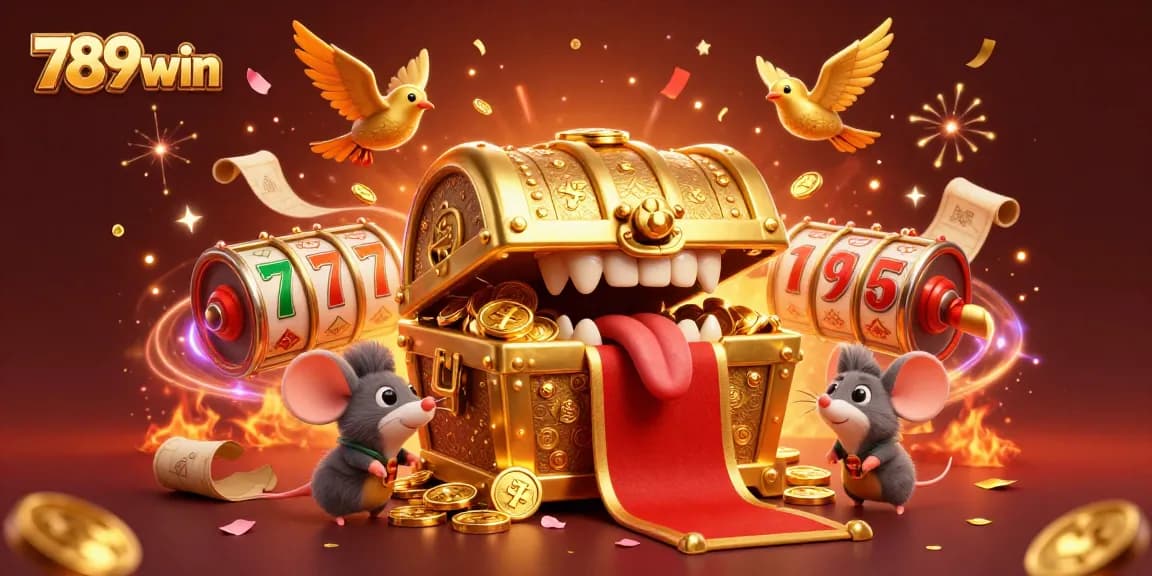Experience the thrill of winning at 789win with an exciting slot game scene filled with vibrant characters and casino elements.