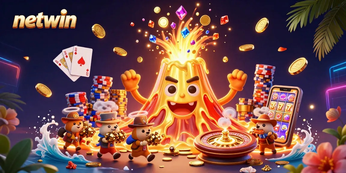Experience thrilling wins with netwin as your golden volcano bursts with treasure and excitement.