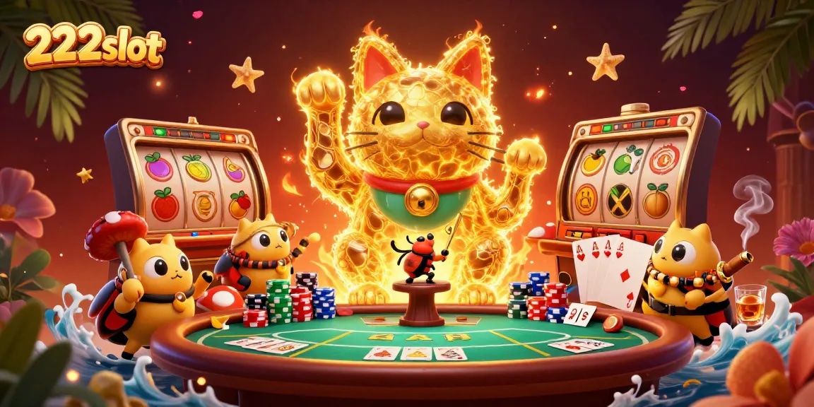 Rasakan jackpot menarik di 222slot dengan ilustrasi kasino yang memukau.