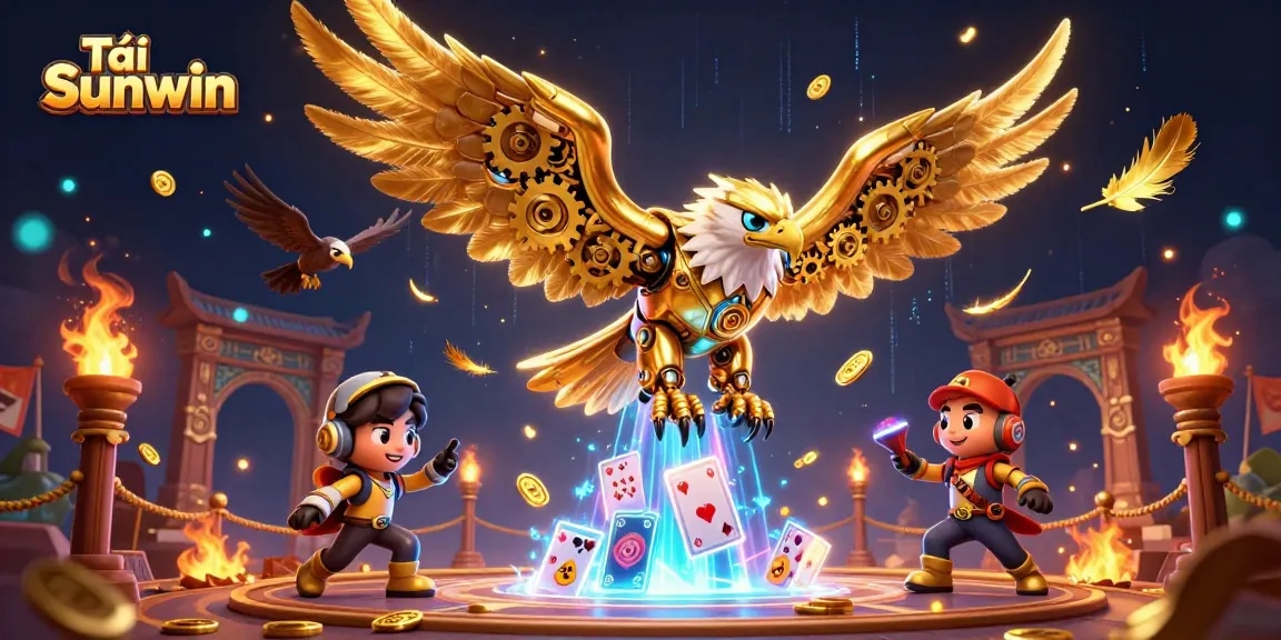 Tải Sunwin and dive into thrilling virtual casino experiences with captivating golden eagle and game elements.