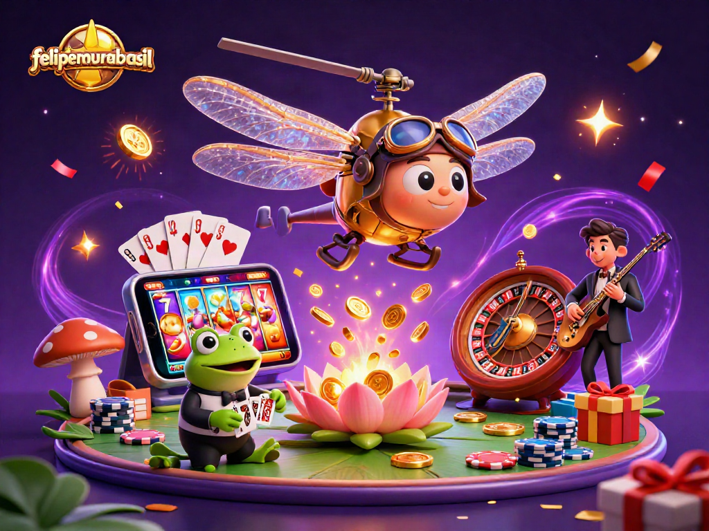 Experience the excitement of felipemourabrasil casino with a dragonfly pilot and exciting slot games!