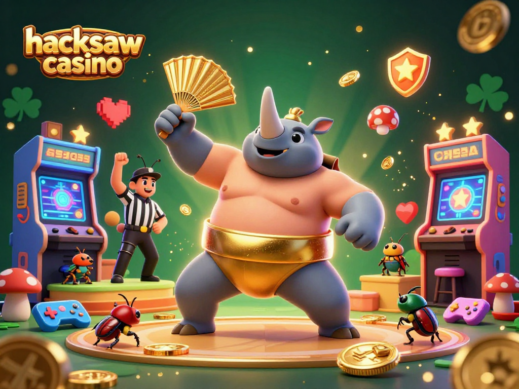 Engage in thrilling gameplay at hacksaw casino with vibrant 3D illustrations of lively characters.