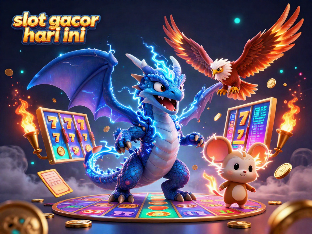 Pemain meraih jackpot di slot gacor hari ini dengan ilustrasi penuh warna dan detail fantastis.