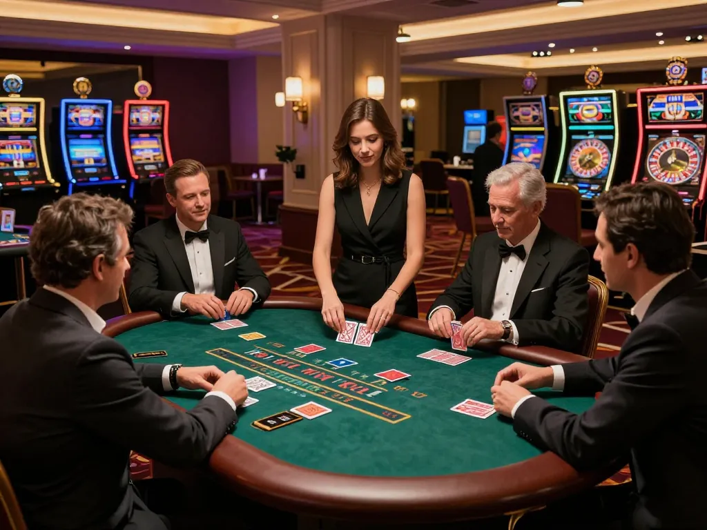 cloud-africa immersive gameplay at elegant blackjack table with sophisticated atmosphere