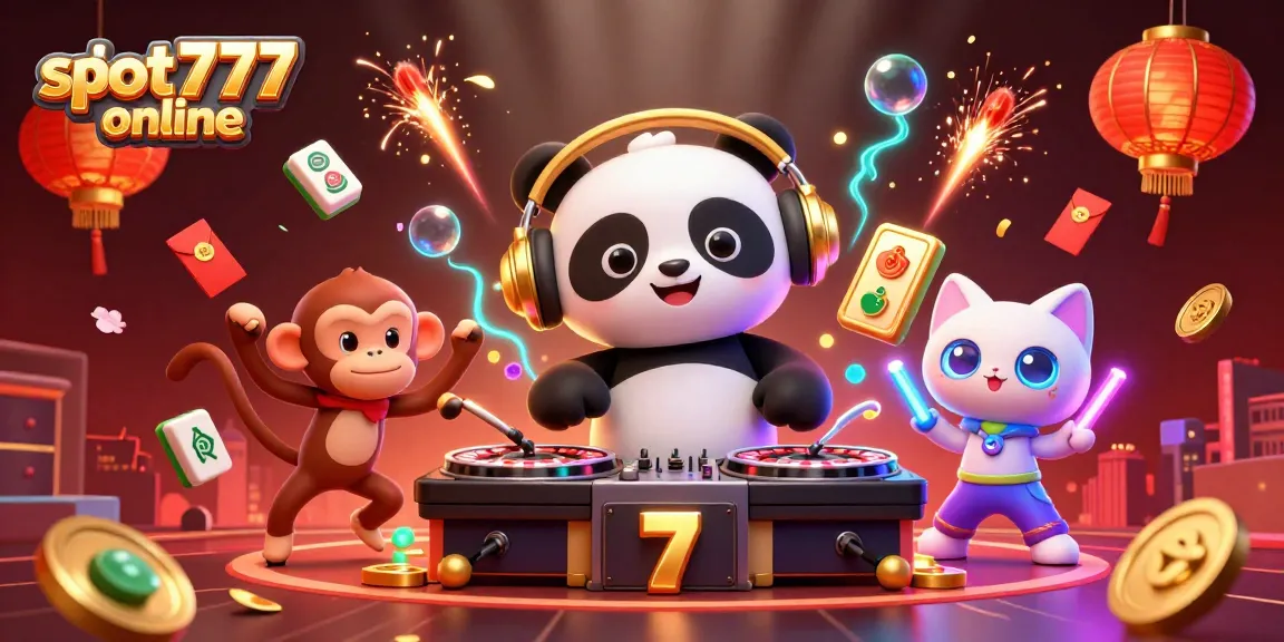 Experience thrilling action with slot777 online as a DJ panda spins on roulette turntables, bringing excitement to players.