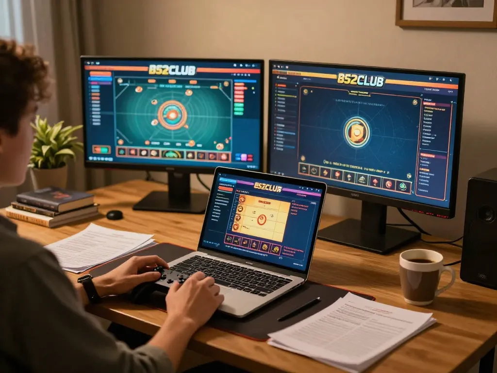 Engaging moment of gameplay at B52CLUB online casino featuring a player strategizing bets.