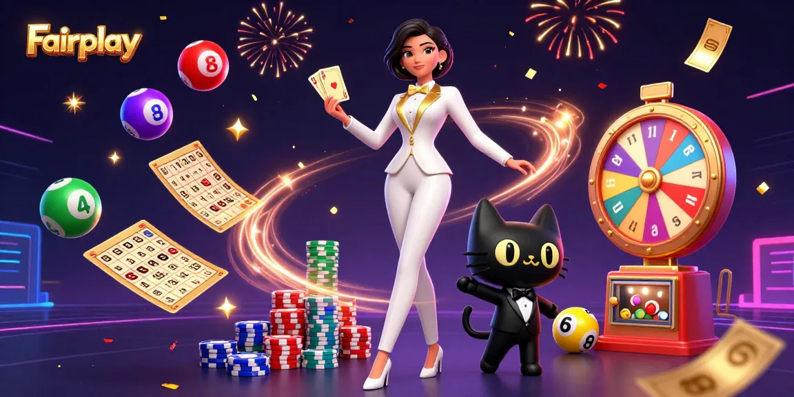 Engage in Fairplay with a glamorous dealer shuffling cards amidst a vibrant casino atmosphere.