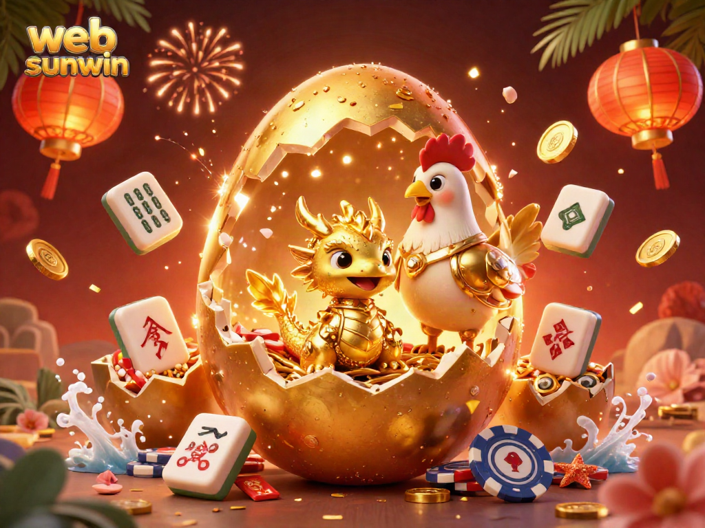 Spin to win big at web sunwin with this colorful casino-themed illustration