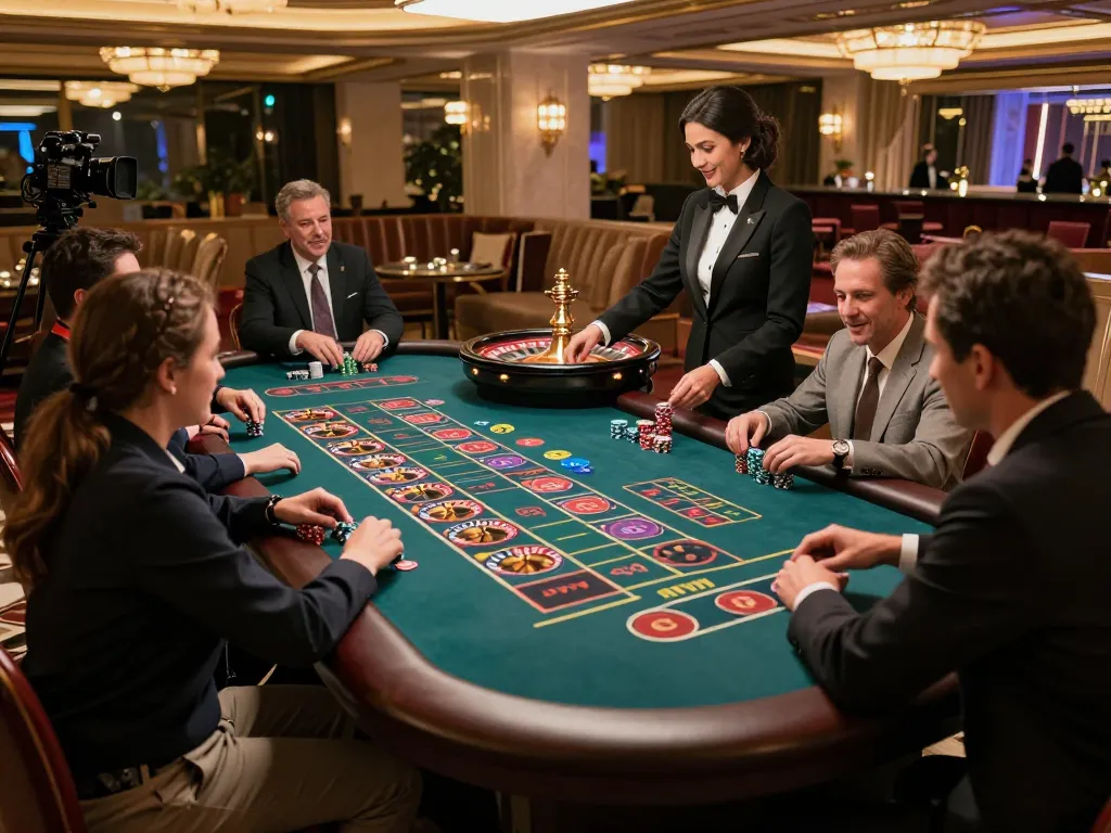 Engaging roulette gameplay at mm 88 casino with players placing bets and vibrant atmosphere
