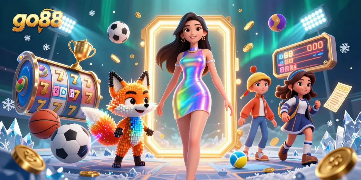 Engage with go88's vibrant online gaming scene featuring dynamic slots and sports elements.