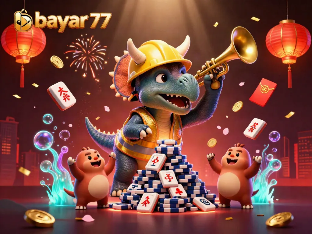 Experience seamless gameplay with bayar 77 while enjoying vibrant casino-themed festivities
