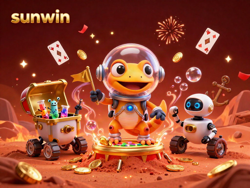 Experience thrilling wins at Sunwin, a dynamic casino scene bursting with treasures and energy.